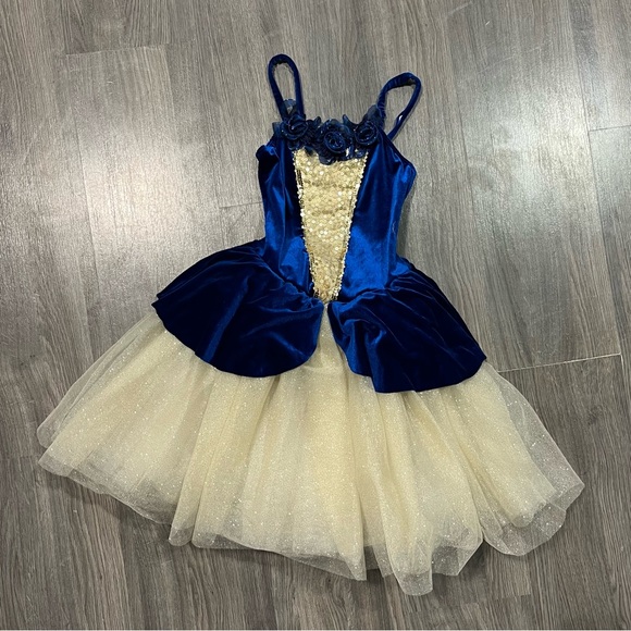 Revolution Blue & Gold Ballet Dance Costume - Picture 2 of 4